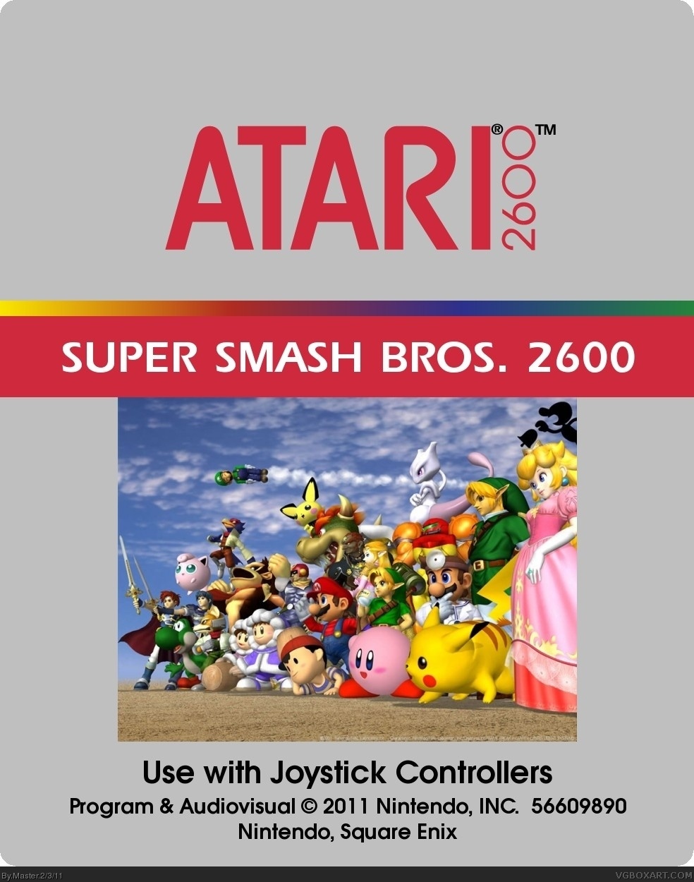 Super Smash Bros Atari Box Art Cover By Master