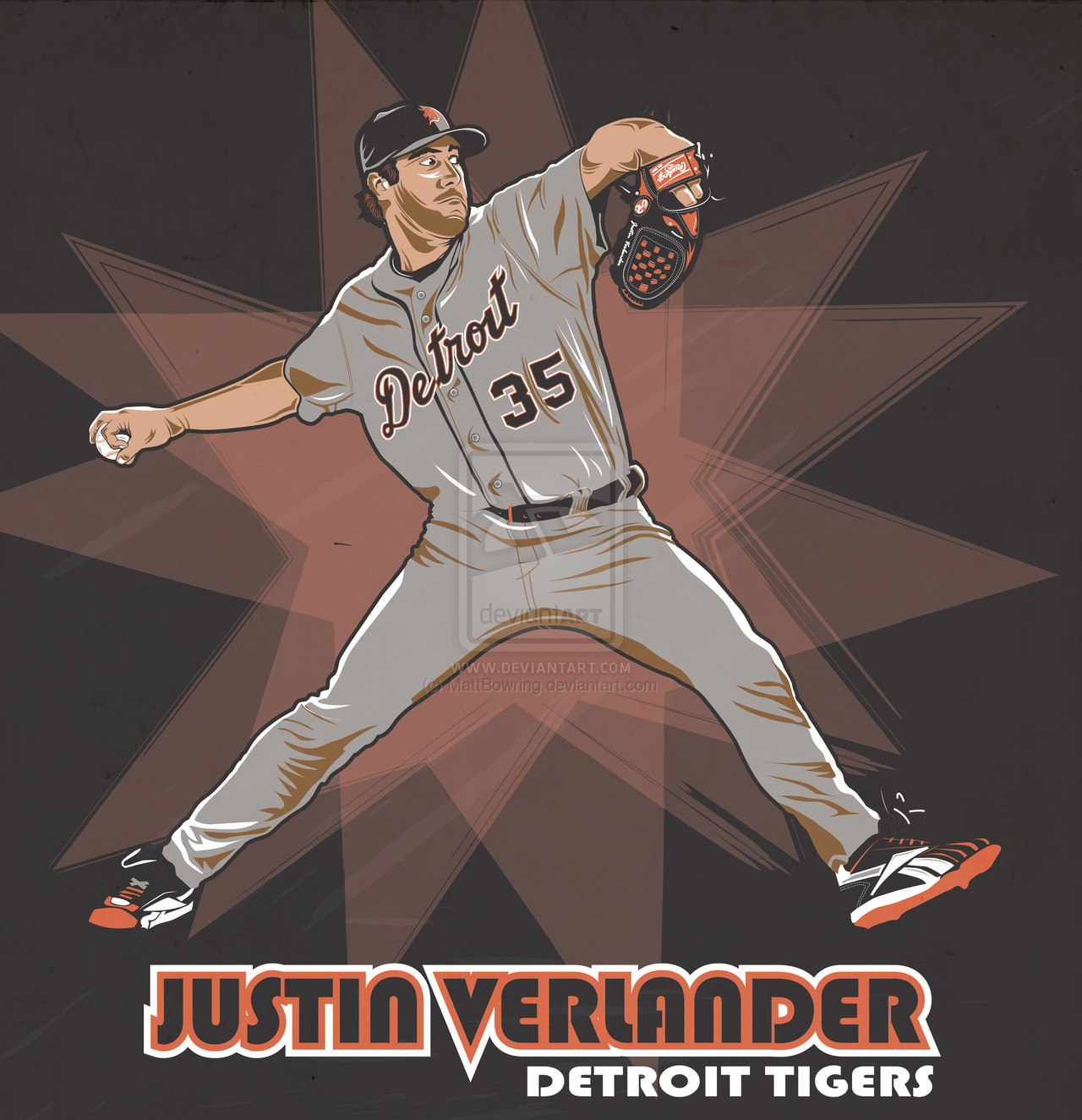 Vector Justin Verlander By Mattbowring