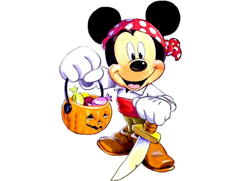 Pirate Mickey Halloween Wallpaper