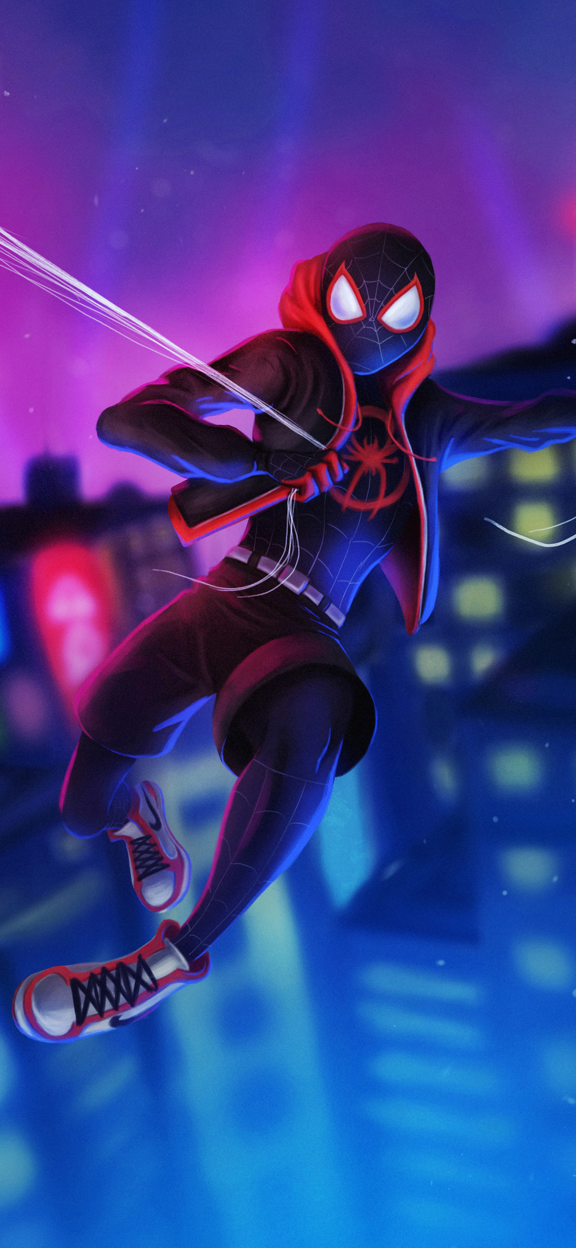 Spiderman 4k iPhone Wallpaper Miles Morales X