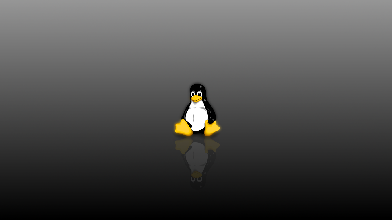 Simple Classic Tux Wallpaper By Sircrow