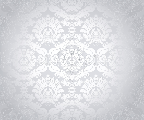 Bright White Floral Vector Background Set Background