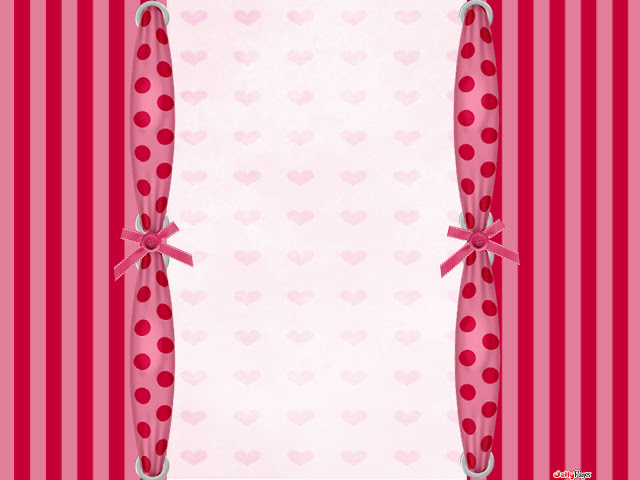 pink stripes and hearts wallpaper border   best wallpaper borders