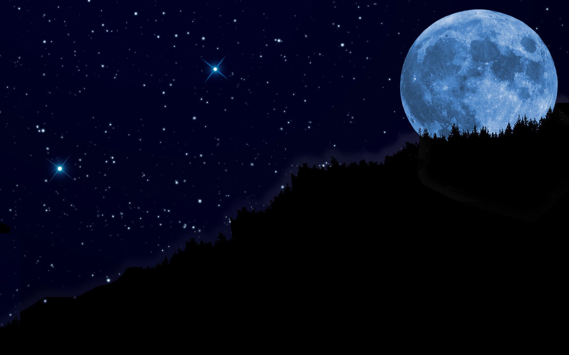 Blue Moon Wallpaper From Wpclipart Poems Oostburg