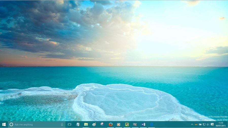 desktop background not showing windows 10
