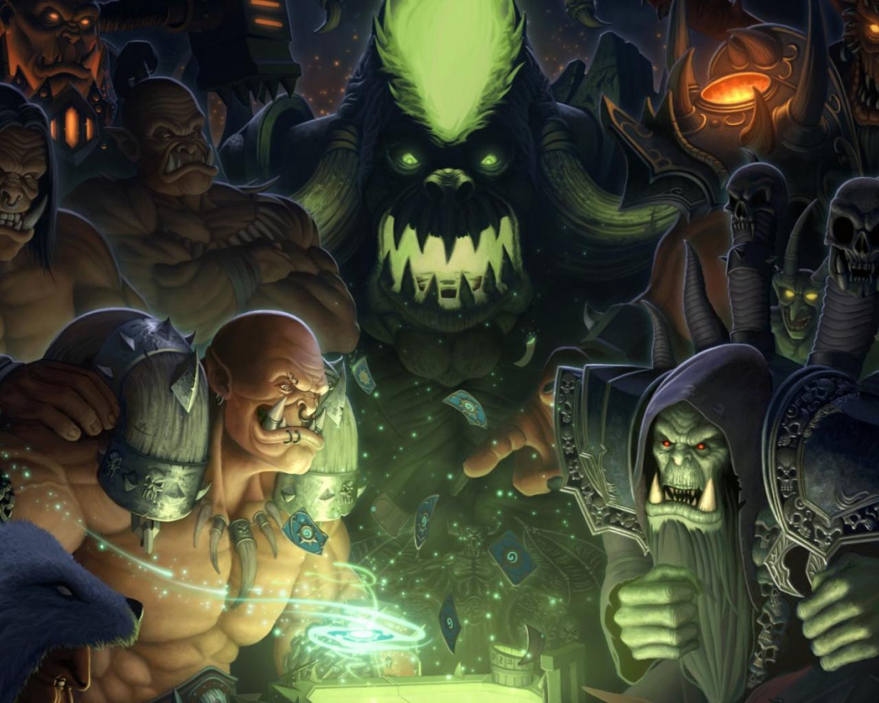 Hearthstone Warlords Of Draenor Wow Maps Orcs World Warcraft