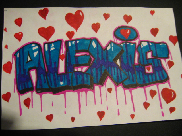 Alexis Graffiti Name By Xlos1048