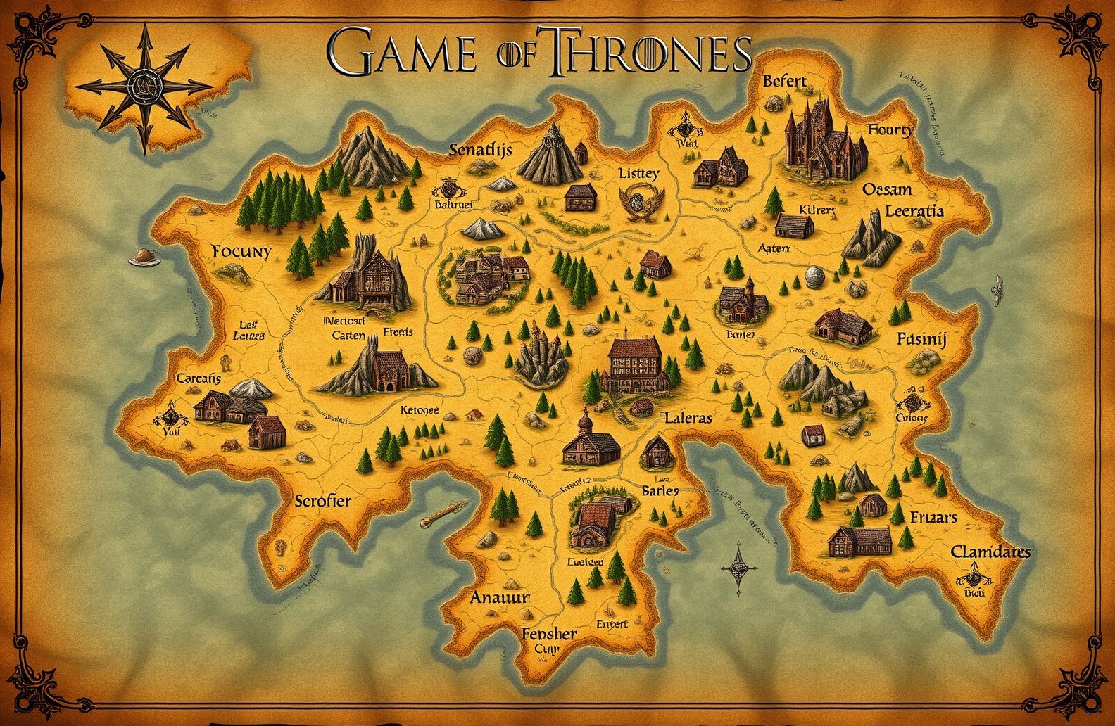 Game Of Thrones Map Wallpaper