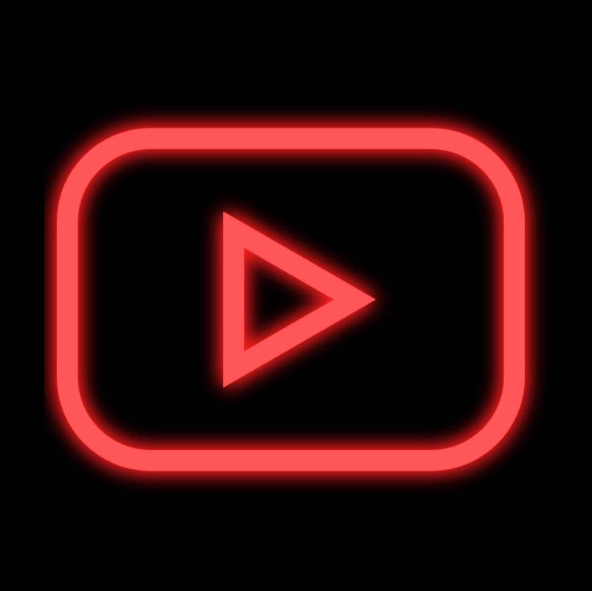 Download Aesthetic Youtube Black And Red Logo Wallpaper