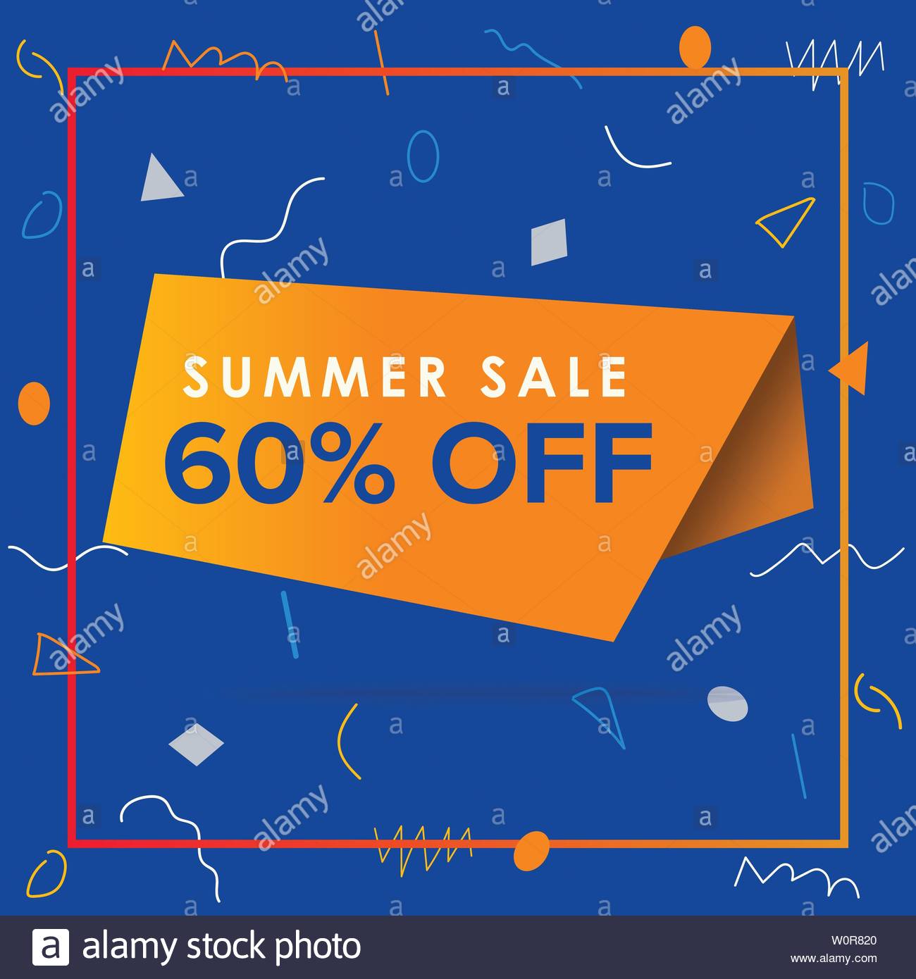 Free download Summer Sale Discount Promo Memphis Abstract Background