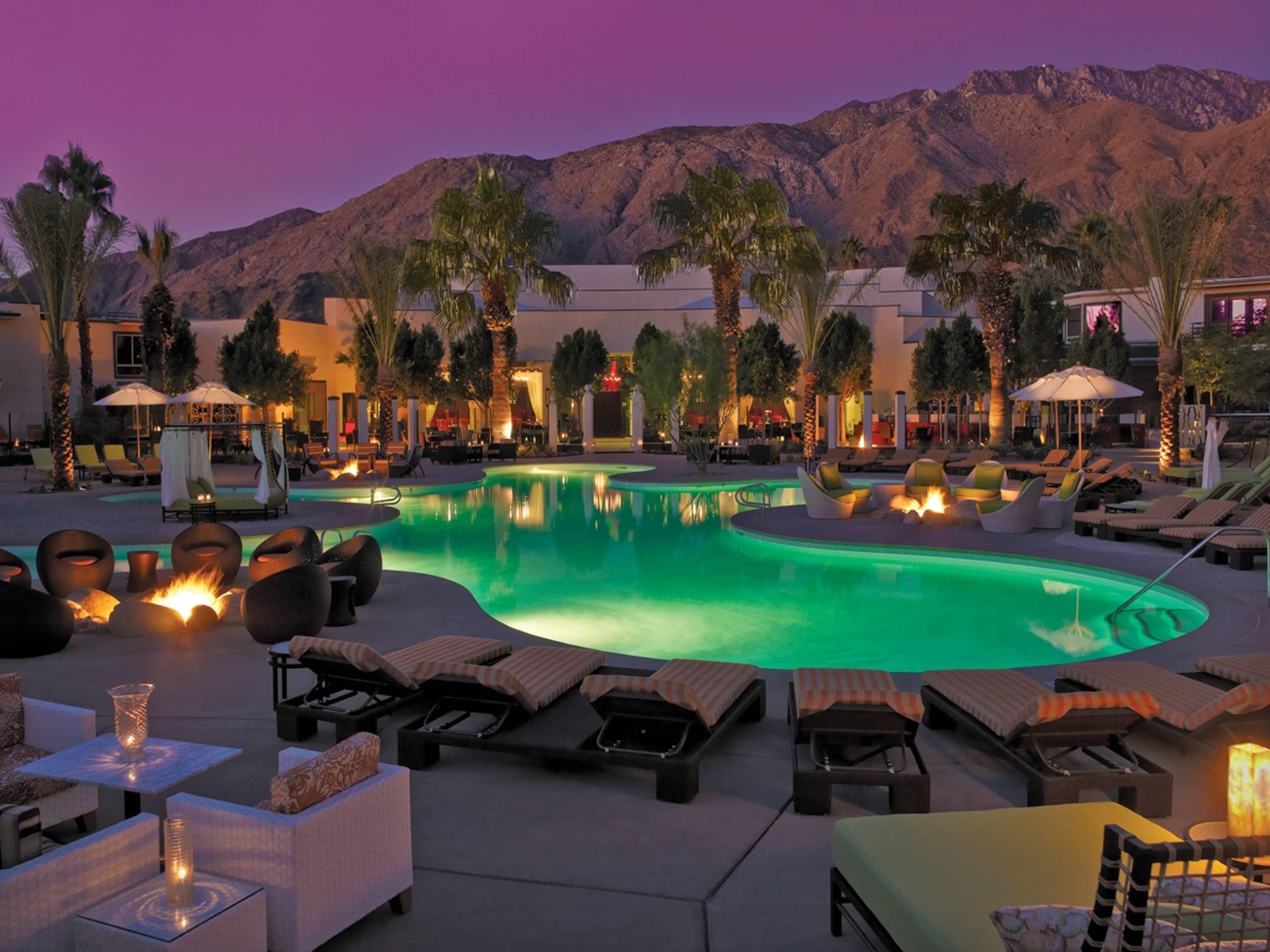 Riviera Hotel Palm Springs Modern Hq Wallpaper