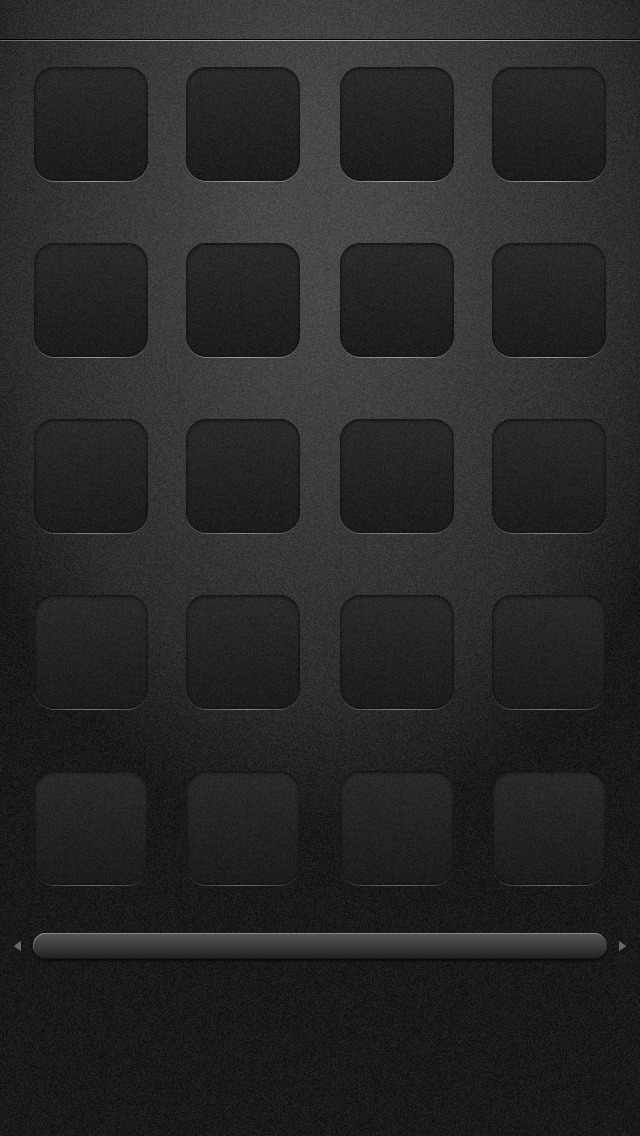 Black Icon Dock iPhone Wallpaper