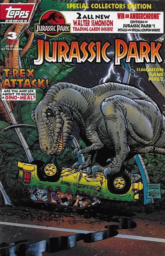 Topps Jurassic Park Ic Issue Movie Adaptation With Image