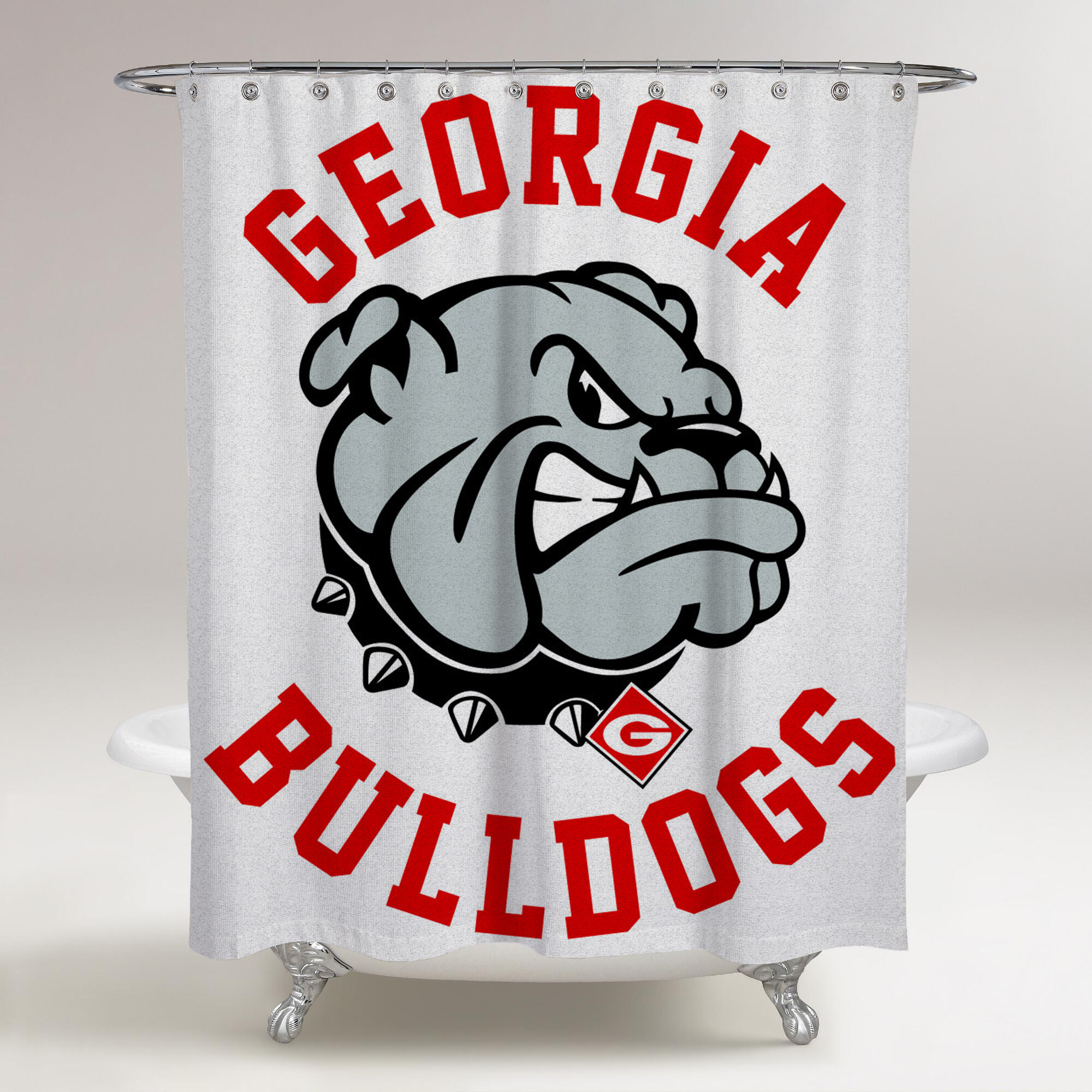 Home Shower Curtains Georgia Bulldogs Logo Western