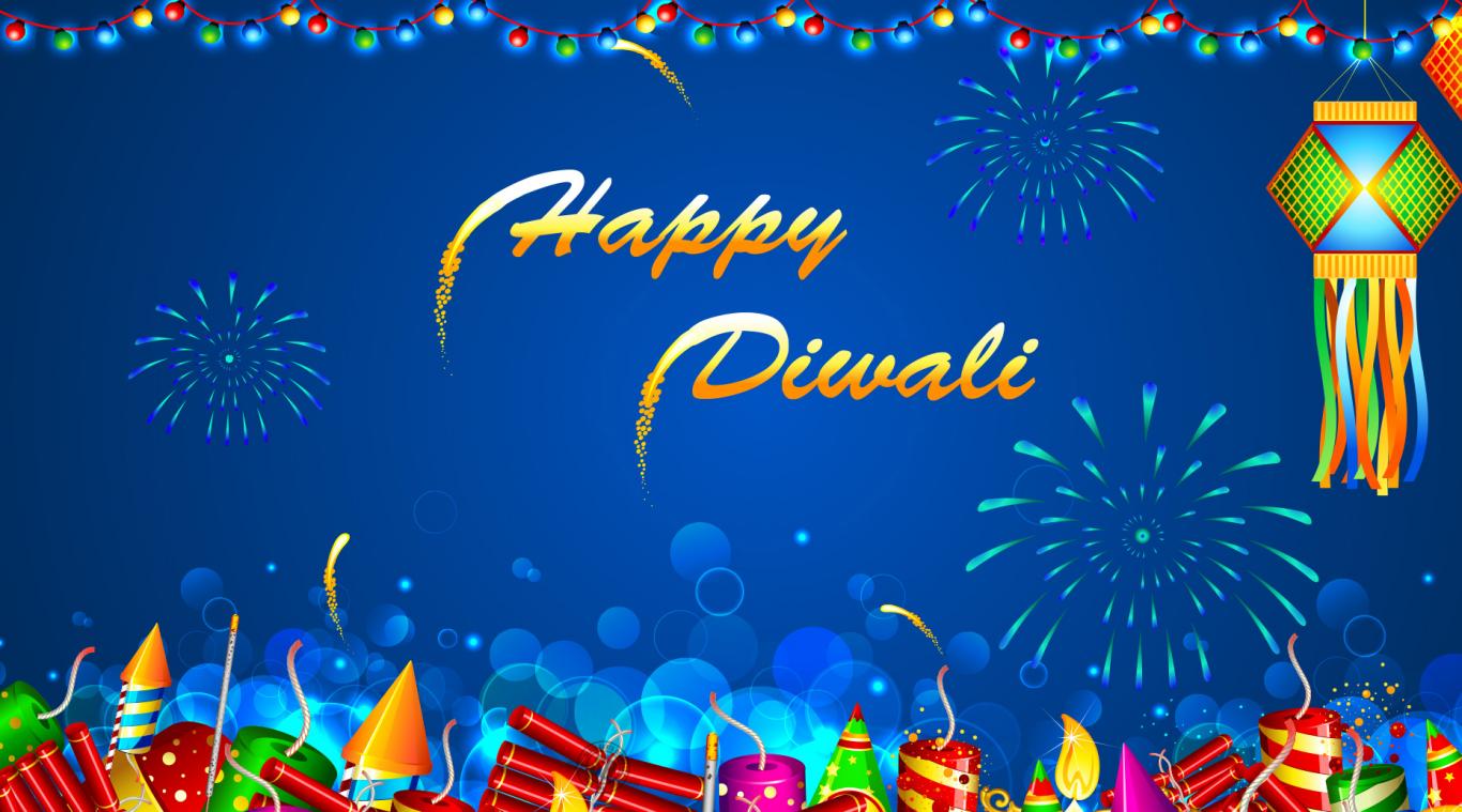 Happy Diwali Colorful Decoration HD Wallpaper
