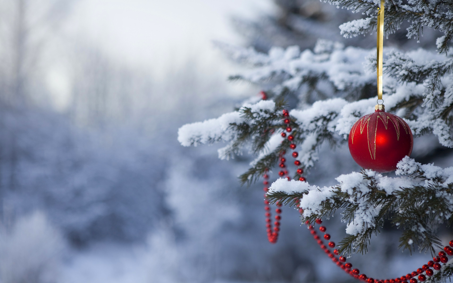 Winter Christmas Desktop Background Image