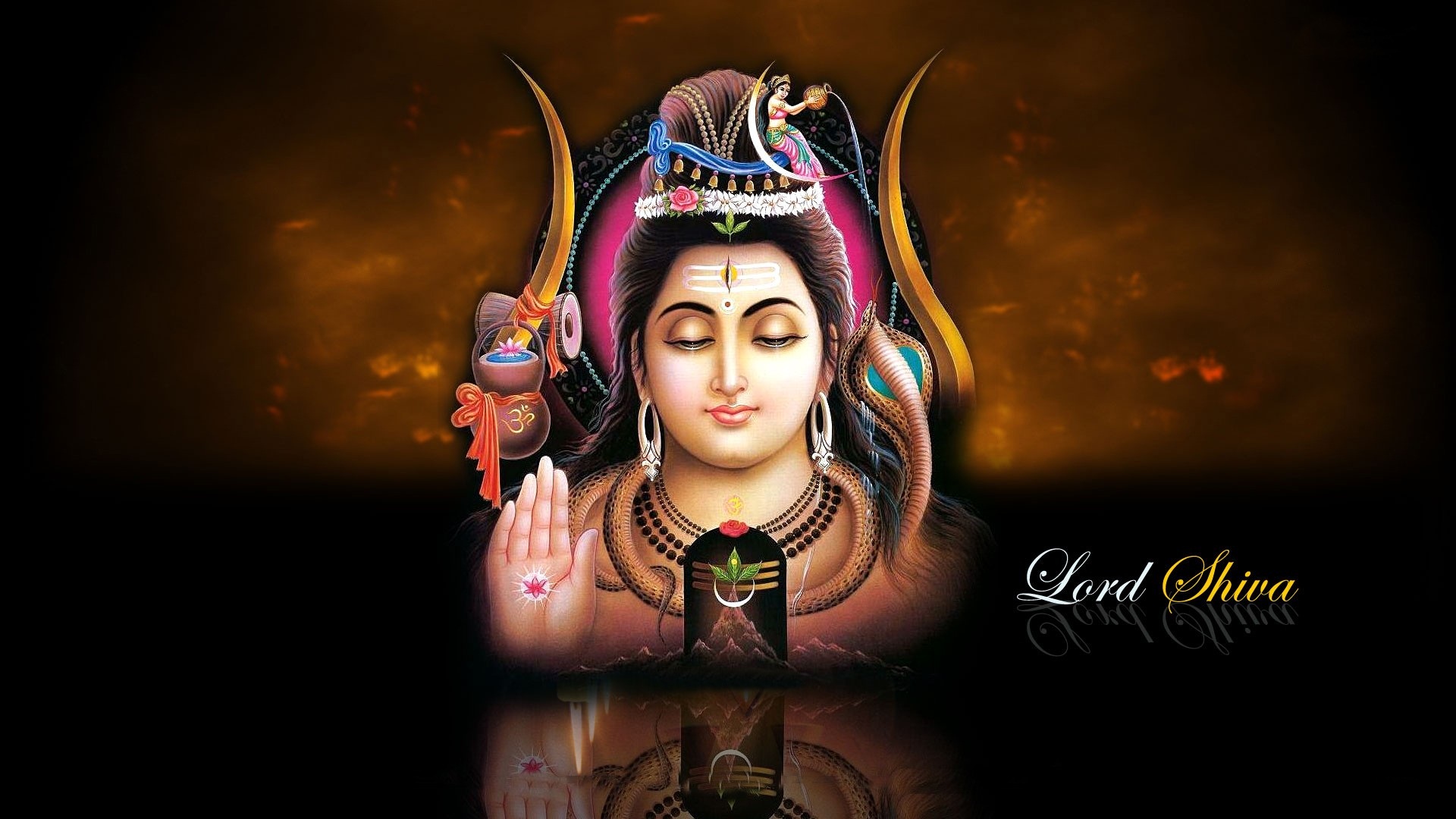 Lord Shiva With Shivling HD Wallpaper Rocks