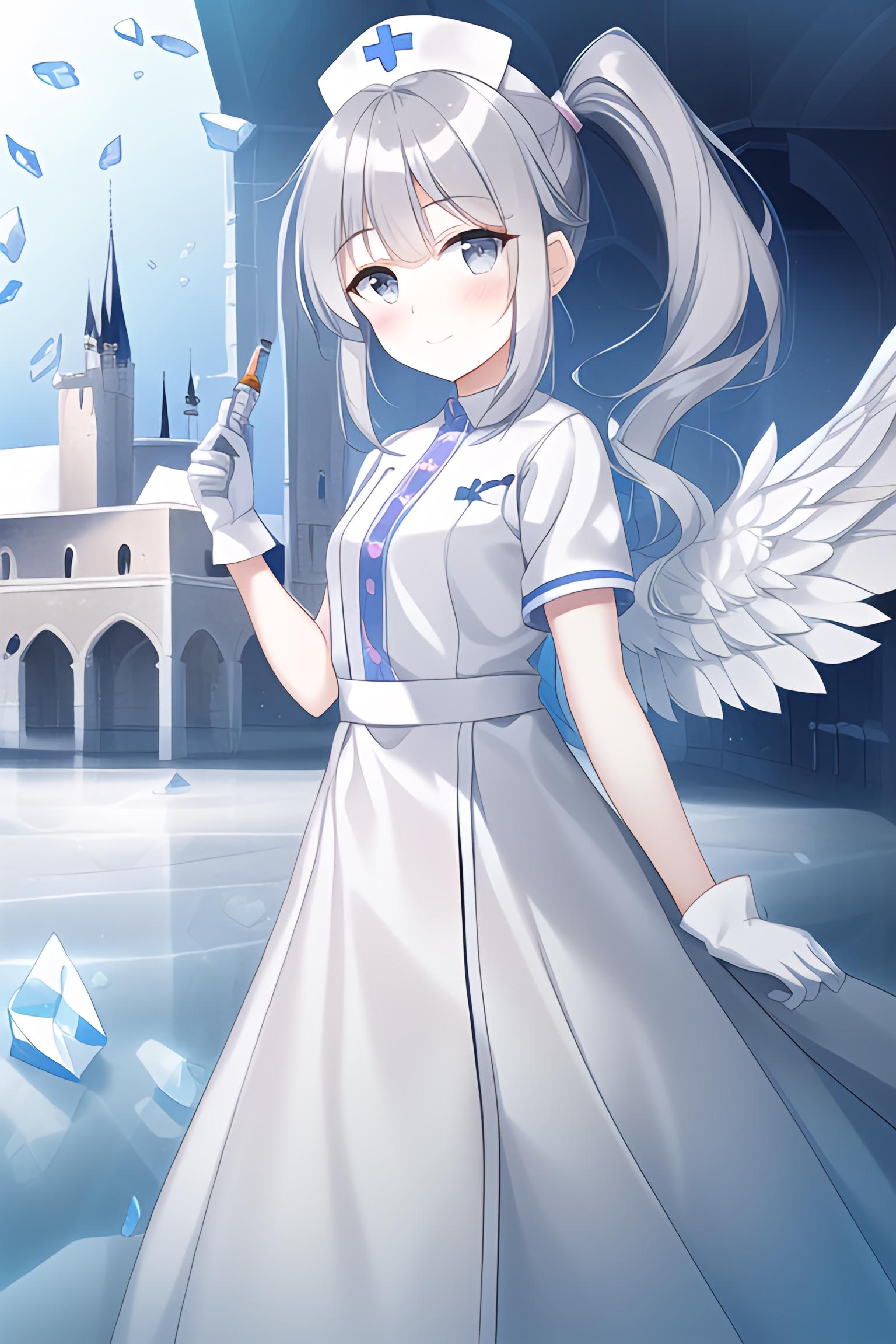 Anime Anime Girls Original Characters Nurses Nurse Outfit Solo