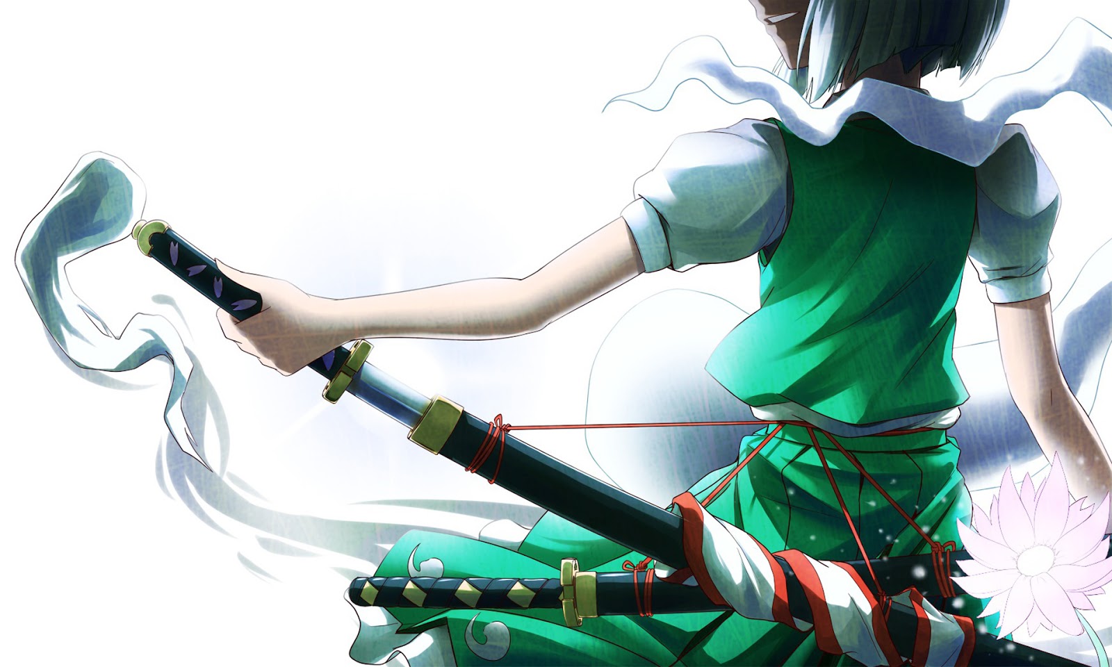 Samurai Girl Anime Katana HD Wallpaper Desktop PC Background 1485