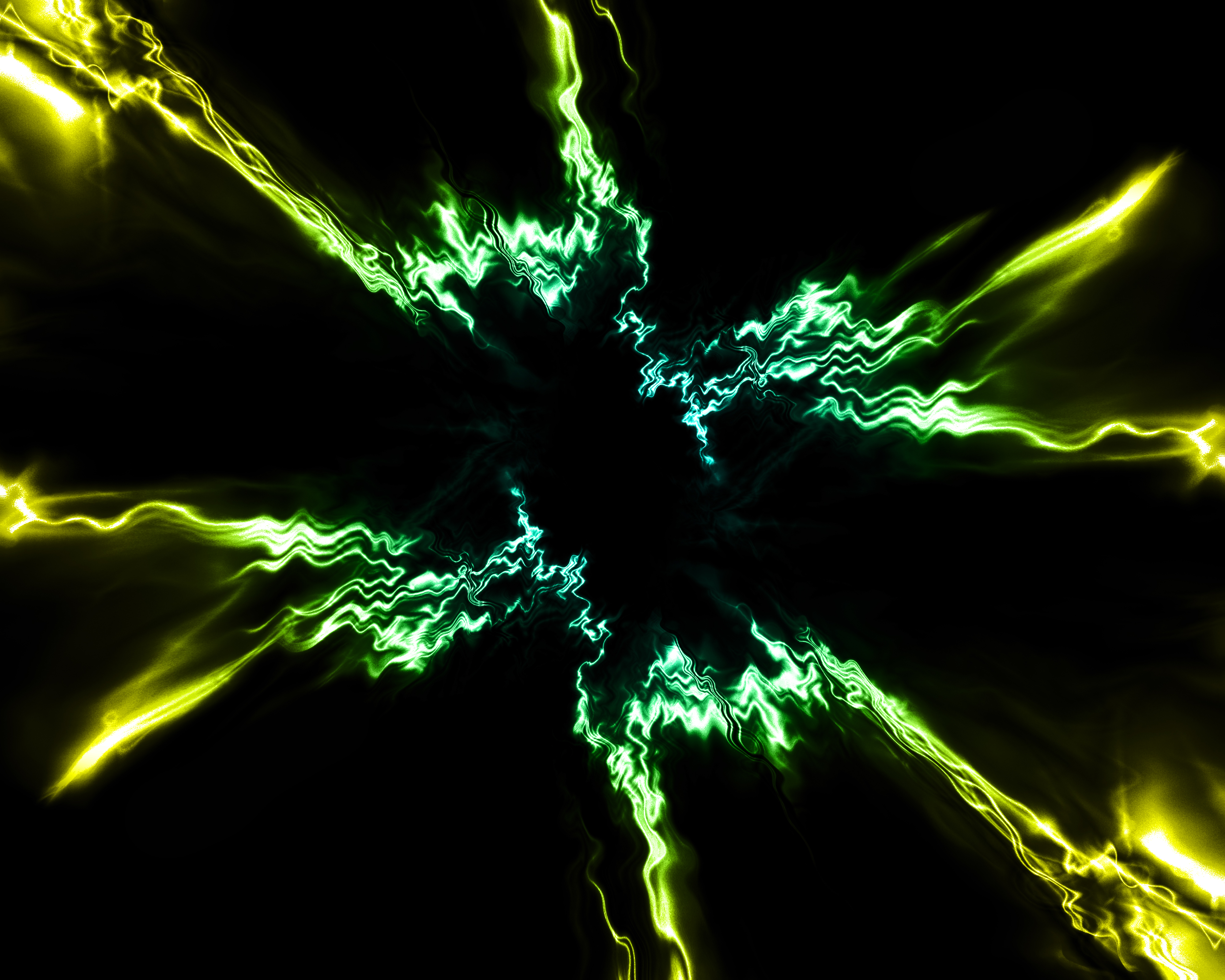 New Year Yellow Green Abstract Wallpaper Without Text