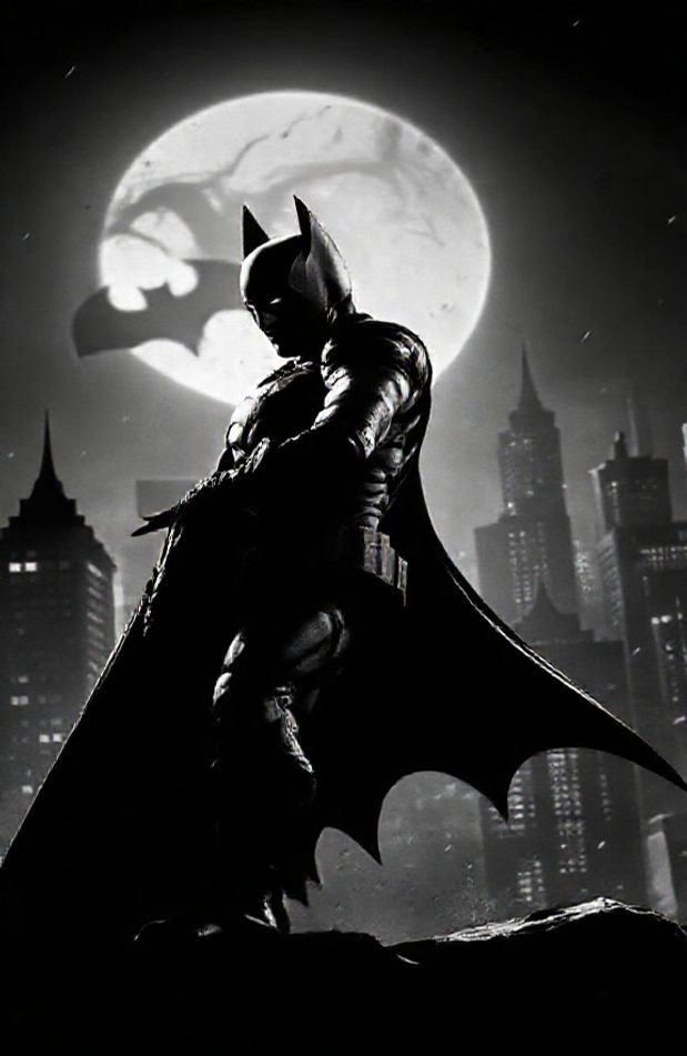 Black And White Batman Wallpaper