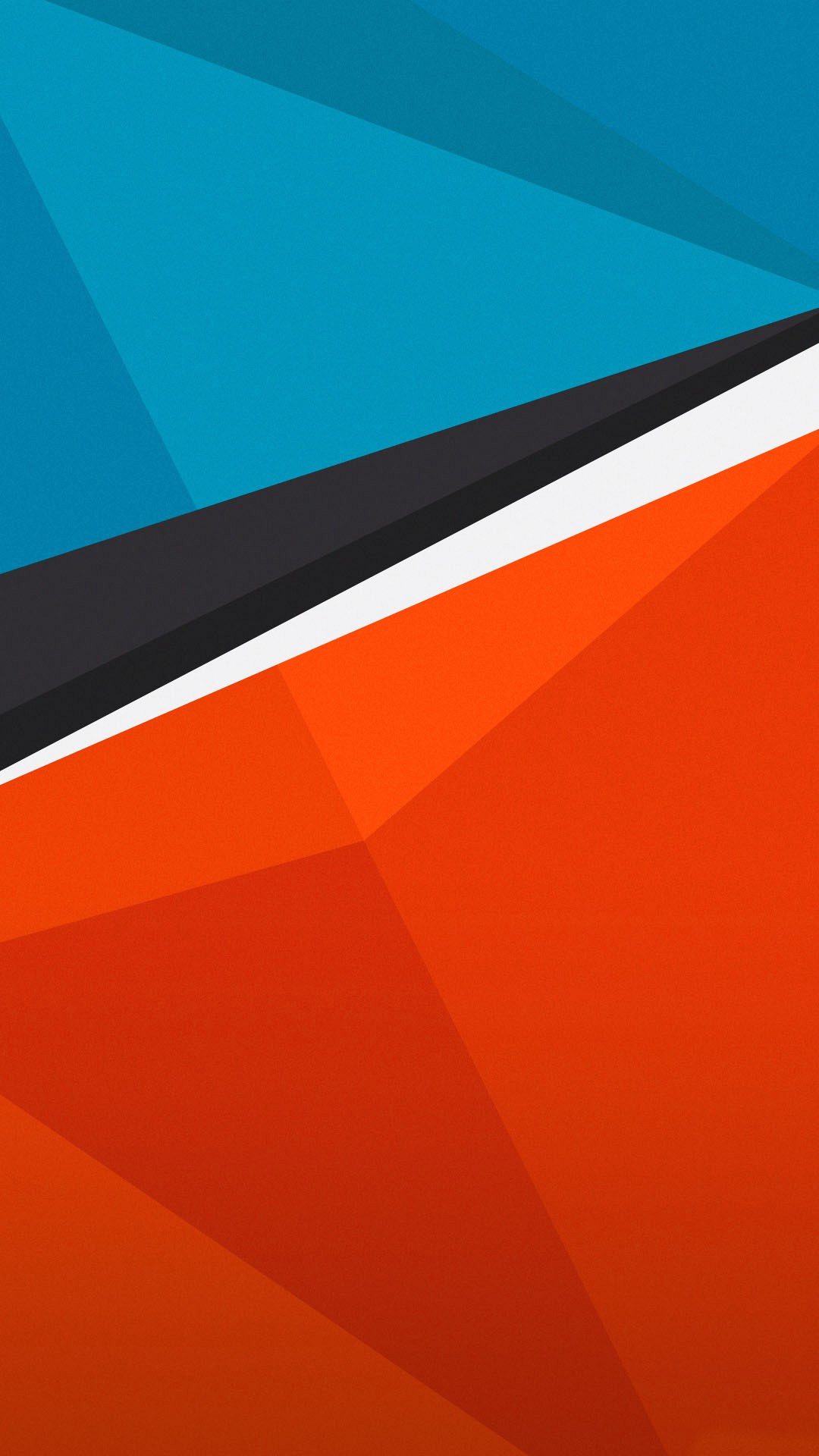 Wallpaper Full HD X Smartphone Orange And Light Blue
