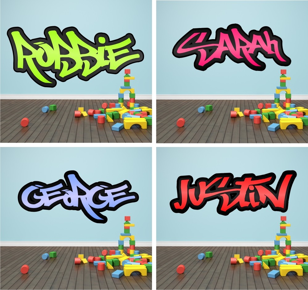 Free Download Graffiti Name Wall Sticker Decal Graphic Boys