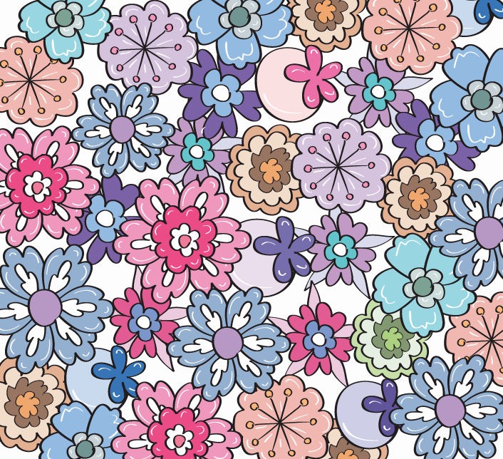 Flower Pattern Vector Graphics All Web