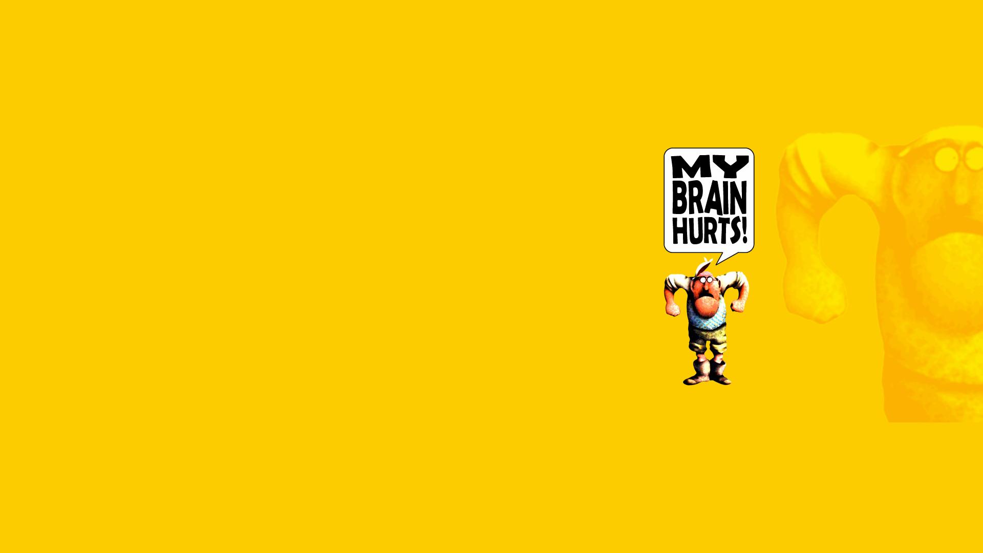 Monty Python Yellow cartoon humor movies text wallpaper 1920x1080