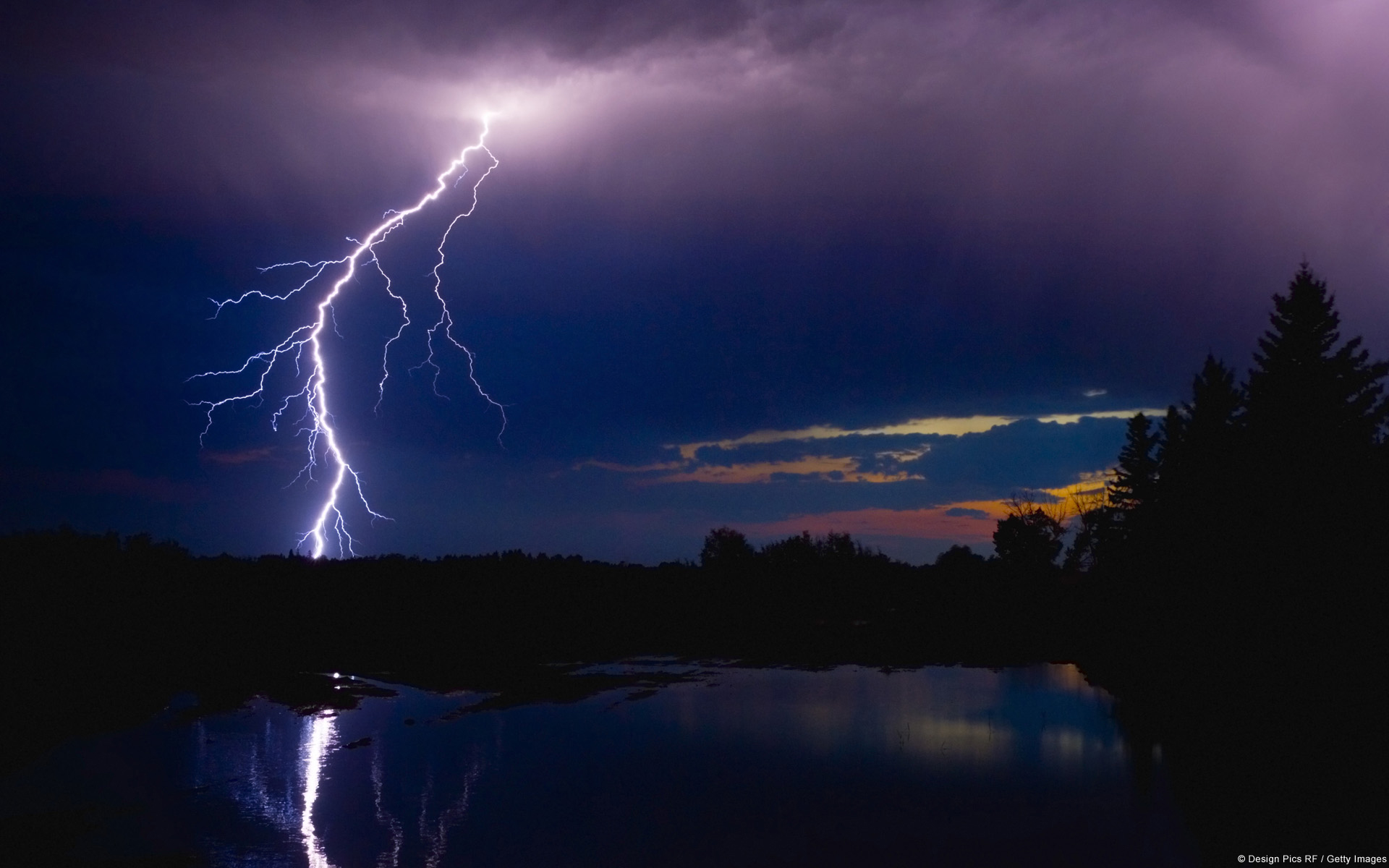 Lightning Storm Desktop Background 1920X1080