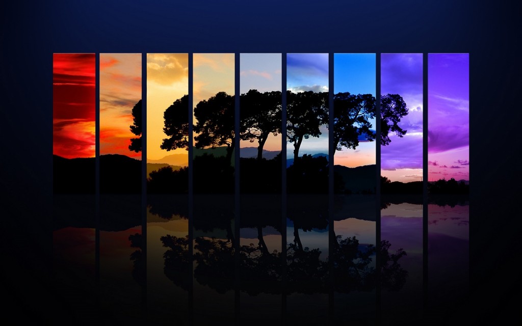 Photo of a Tree to Look Like Stained Glass   Wallpaper Pin it 1024x640