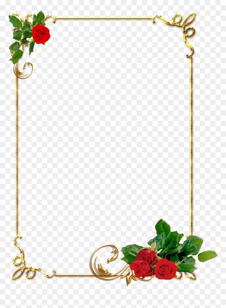 Frame Flower Border Design HD Png Is Pure And Creative