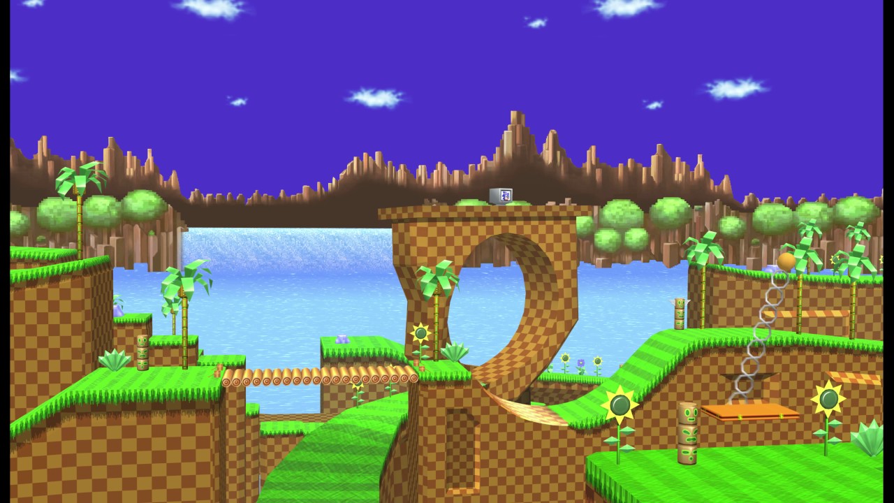 Sonic green hills, green hill zone HD wallpaper