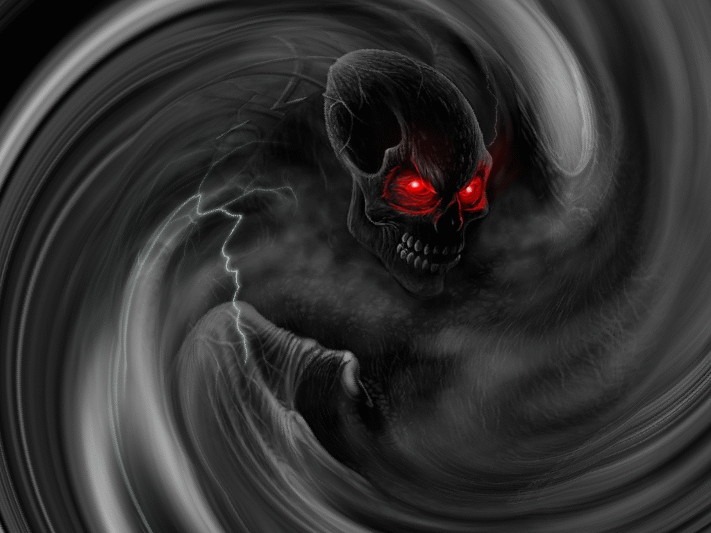Scary Halloween Spooky Skull Wallpaper X