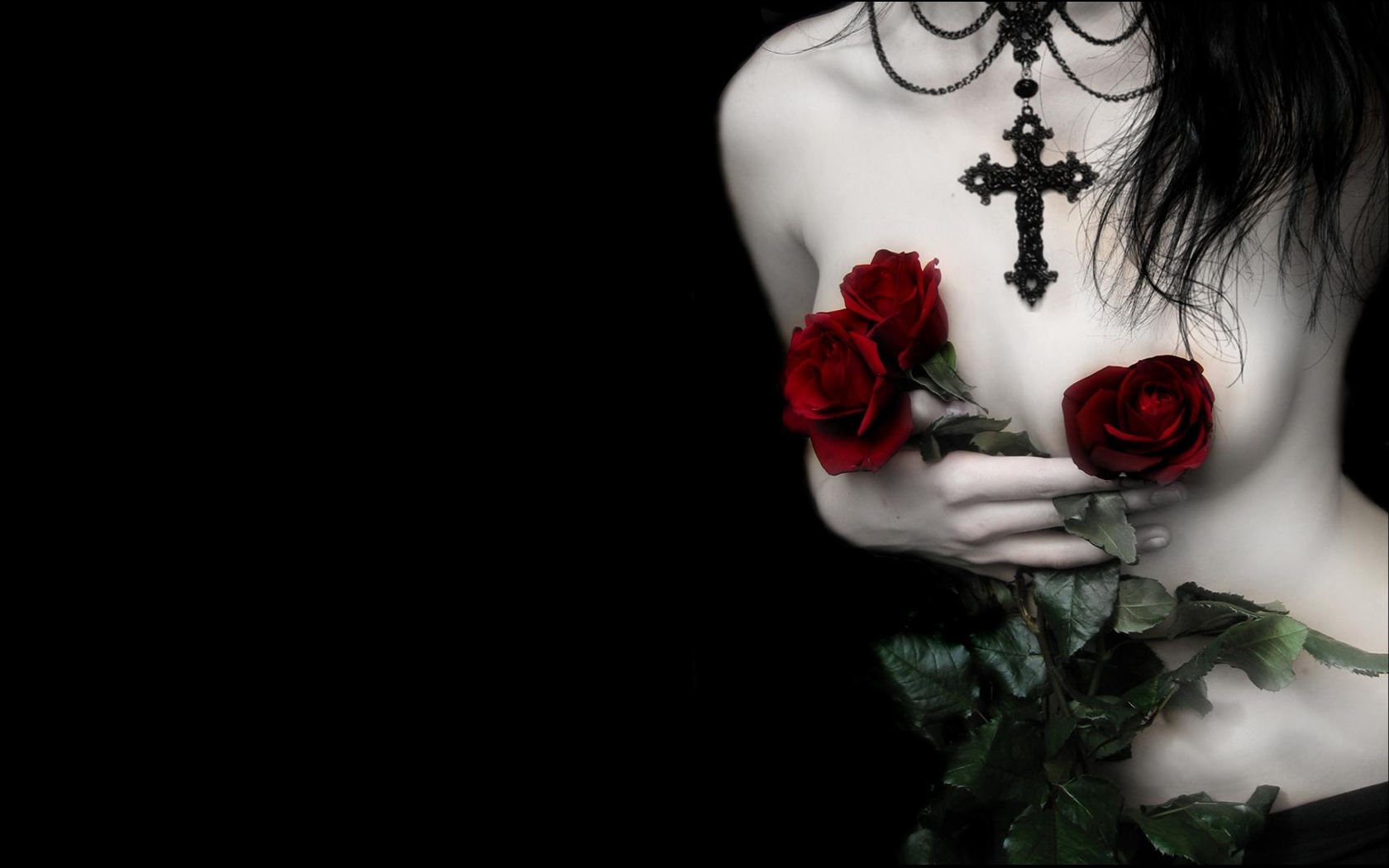 Dark Romantic manipulation gothic dark weird things people wear  roses HD wallpaper  Peakpx