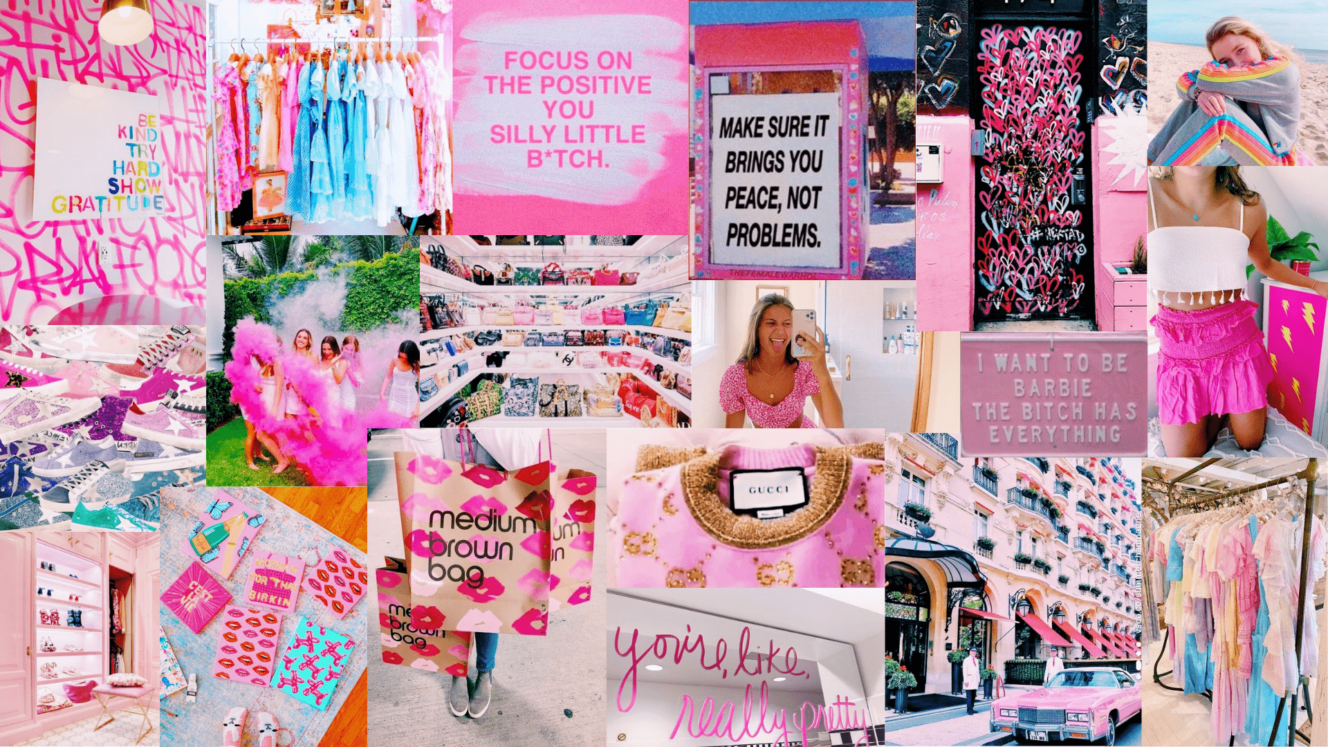 Preppy Laptop Wallpaper Discover More Aesthetic Blue Collage iPhone