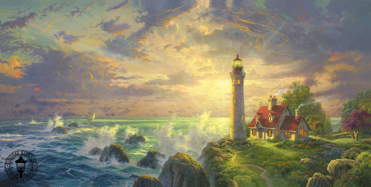 [38+] Thomas Kinkade Lighthouse Wallpaper on WallpaperSafari