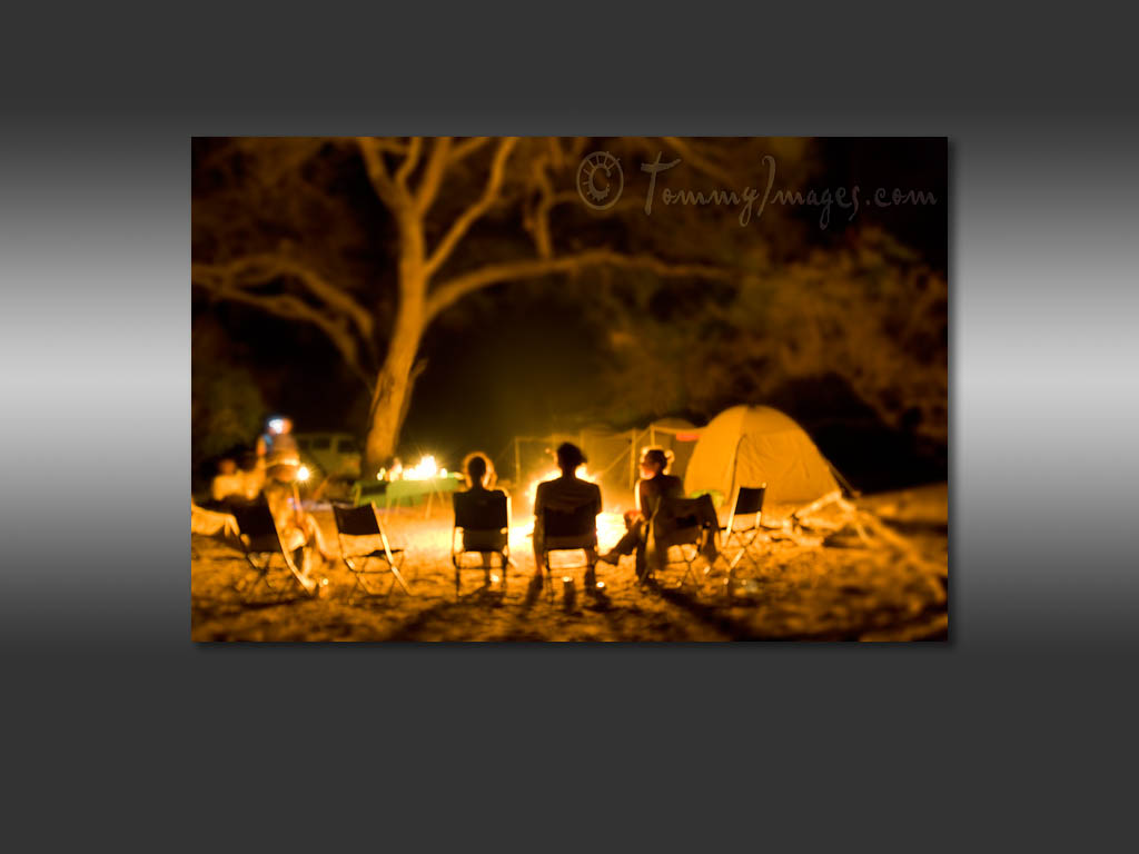 Photo Africa African Safari Camp Fire Campfire Campground Camping