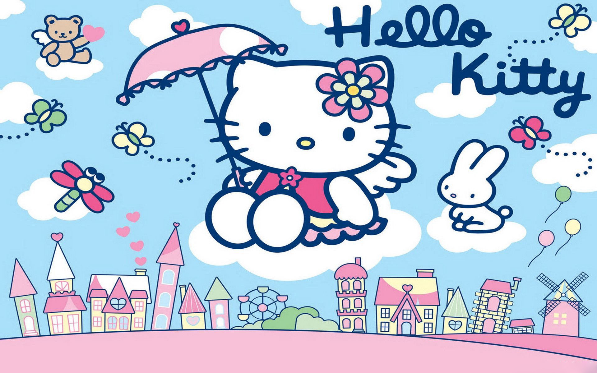Hello Kitty HD Wallpaper New Tab Theme Playtime