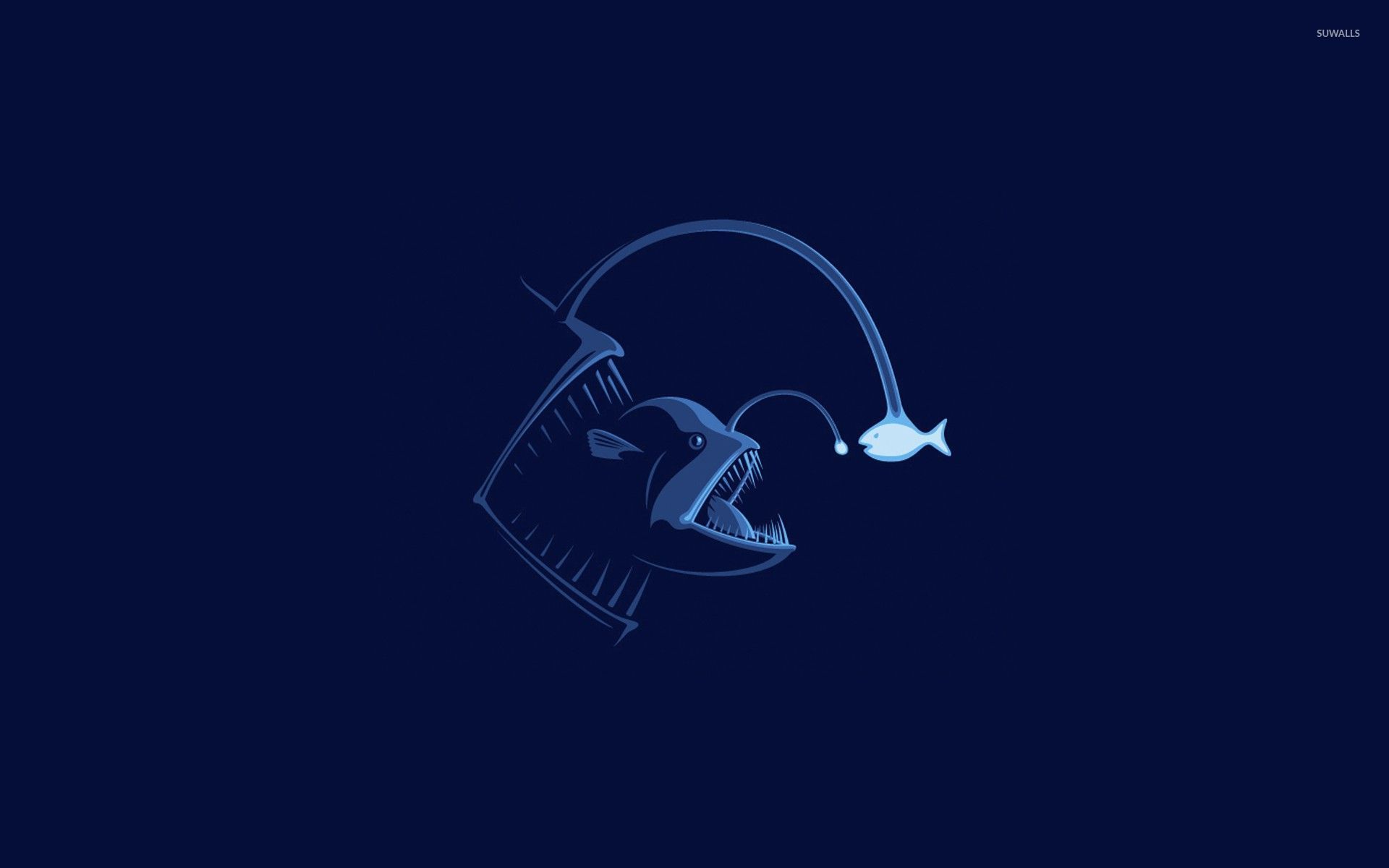 Anglerfish Wallpaper Minimalistic