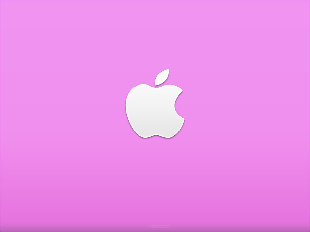Black And White Wallpaper Pink Apple Logo