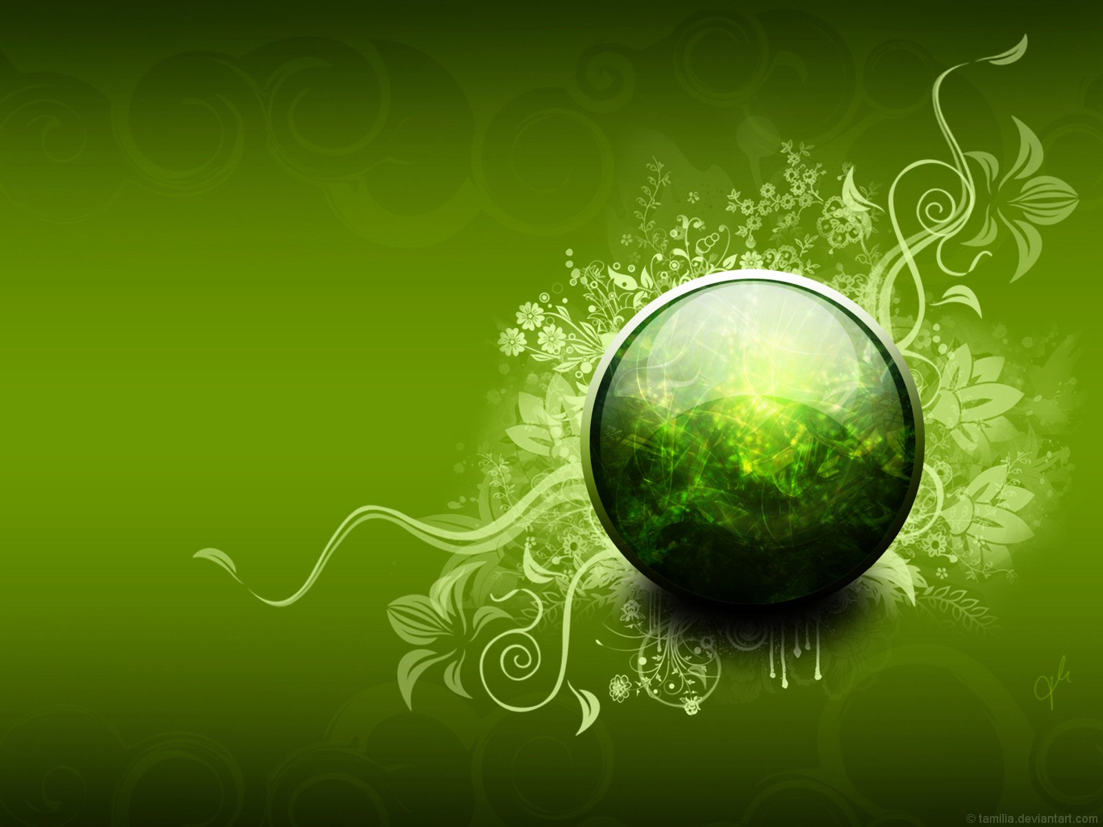 Vector Tamilia Green Desktop Wallpaper S