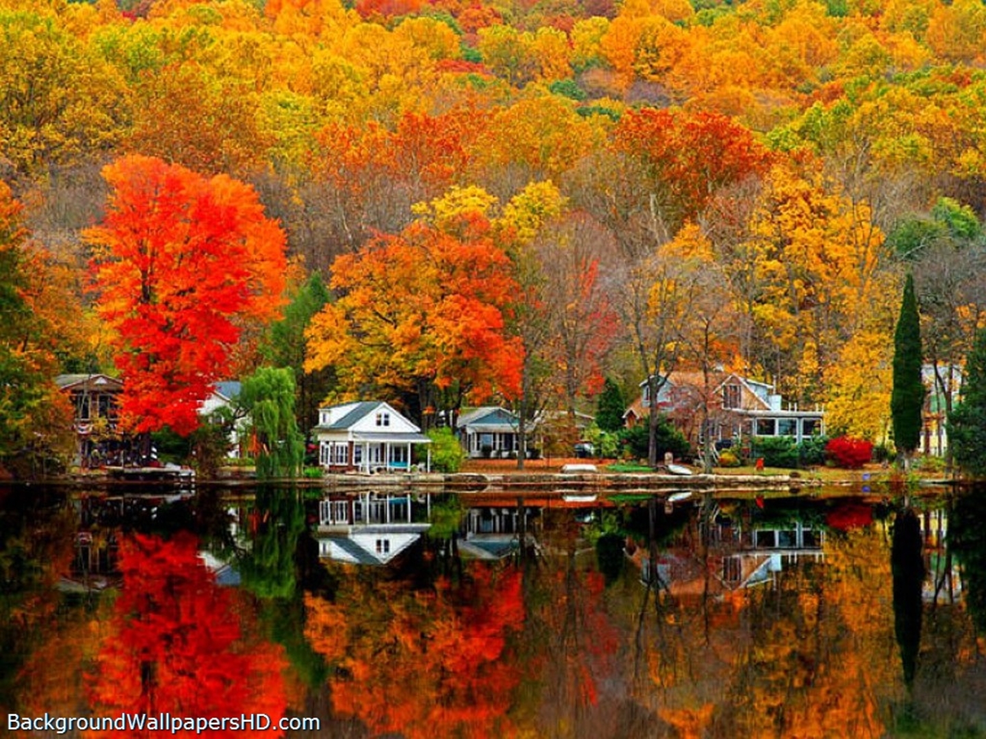 Pixel Desktop Wallpaper Beautiful Autumn Scenes Iwallscreen