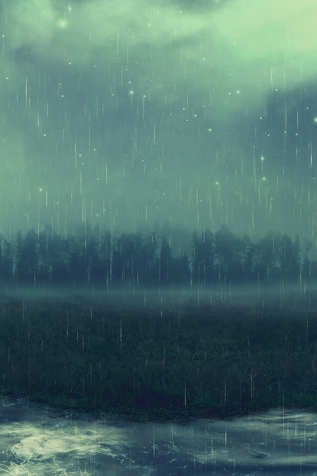 Forest Rain Wallpaper   Free iPhone Wallpapers