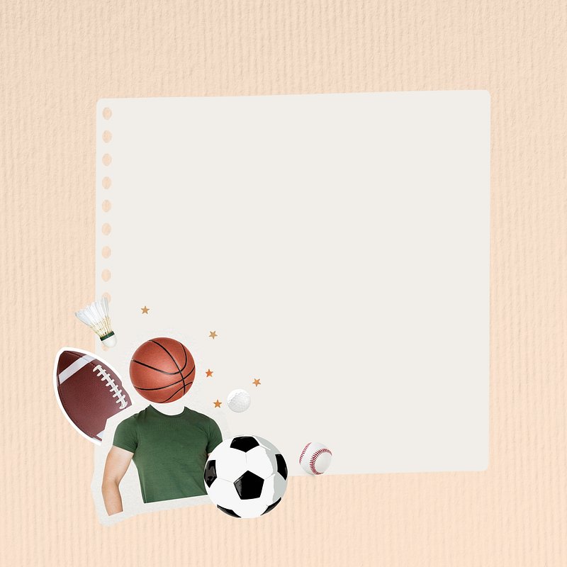 Aesthetic Sports Note Paper Collage Wallpaper