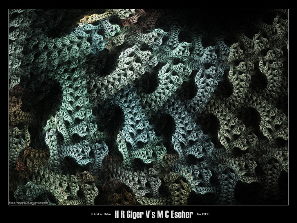 Hr Giger Wallpaper Mc Escher