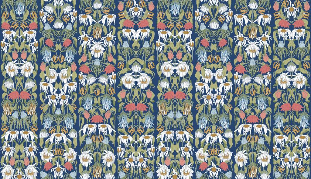 Nlxl Studio Job Wallpaper Withered Flowers Color Paper