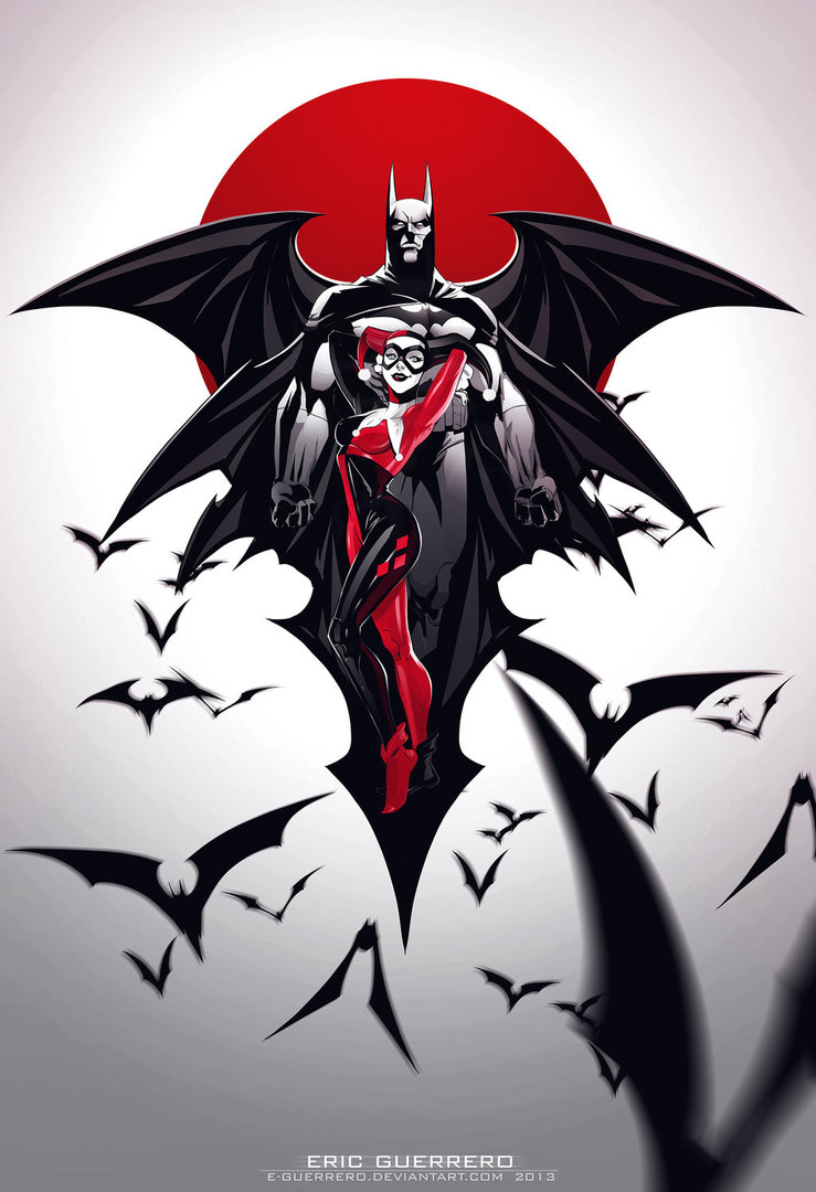 Batman Harley Quinn By E Guerrero