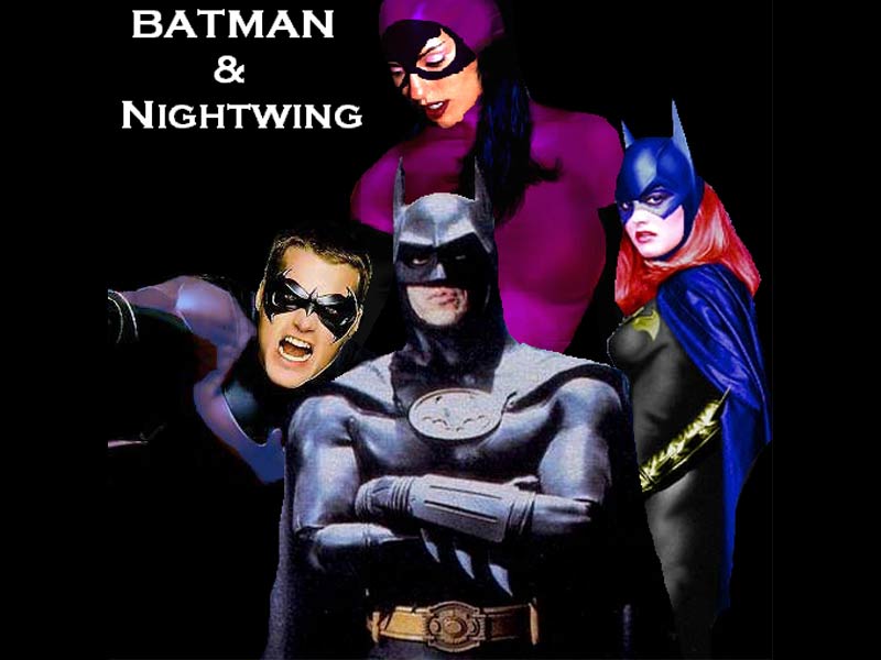 Batman Nightwing Catwoman and Batgirl