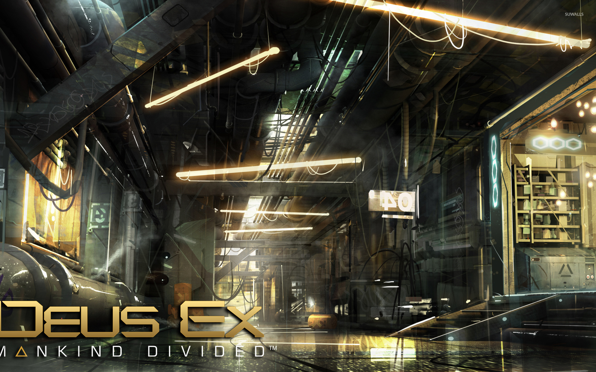 Warehouse In Deus Ex Wallpaper